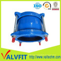 Ductile iron coupling for UPVC pipe